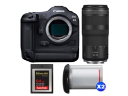 Canon Eos R3 + Rf 100-400mm F/5.6-8 Is Usm + 1 Sandisk 64gb Extreme Pro Cfexpress Type B + 2 Canon Lp-e19 + Ebook Pricedirect