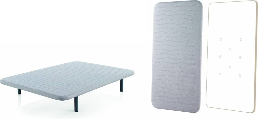 Cloen Base Tapizada soft confort patas redondas. transpirable orificios de ventilación. exterior medidas 135 x 190 cm somier colchón135x190