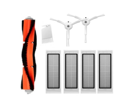 8 piezas Robot aspirador cepillos laterales/rodantes filtros Hepa reemplazos para Xiaomi S5 S6 Kit de accesorios para aspiradora