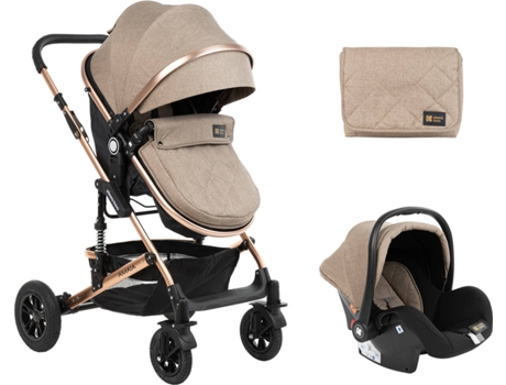 Carrito de Bebé KIKKA Trio 3 in 1 Amaia (90x26x65 cm)