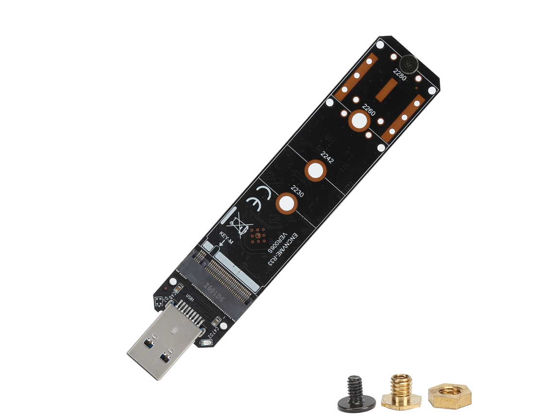 Tarjeta Adaptadora Usb3.1 A M.2 Nvme/sata Pcie Adaptador Para Puerto Usb A Rtl9210b