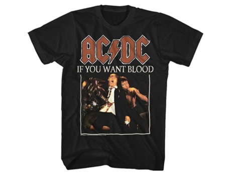Camiseta ROCKINSTONE Si quieres sangre ACDC (Algodón - S)