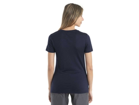 Camiseta de Mujer ICEBREAKER Tech Lite Ii Mountain Stro Azul (XS)