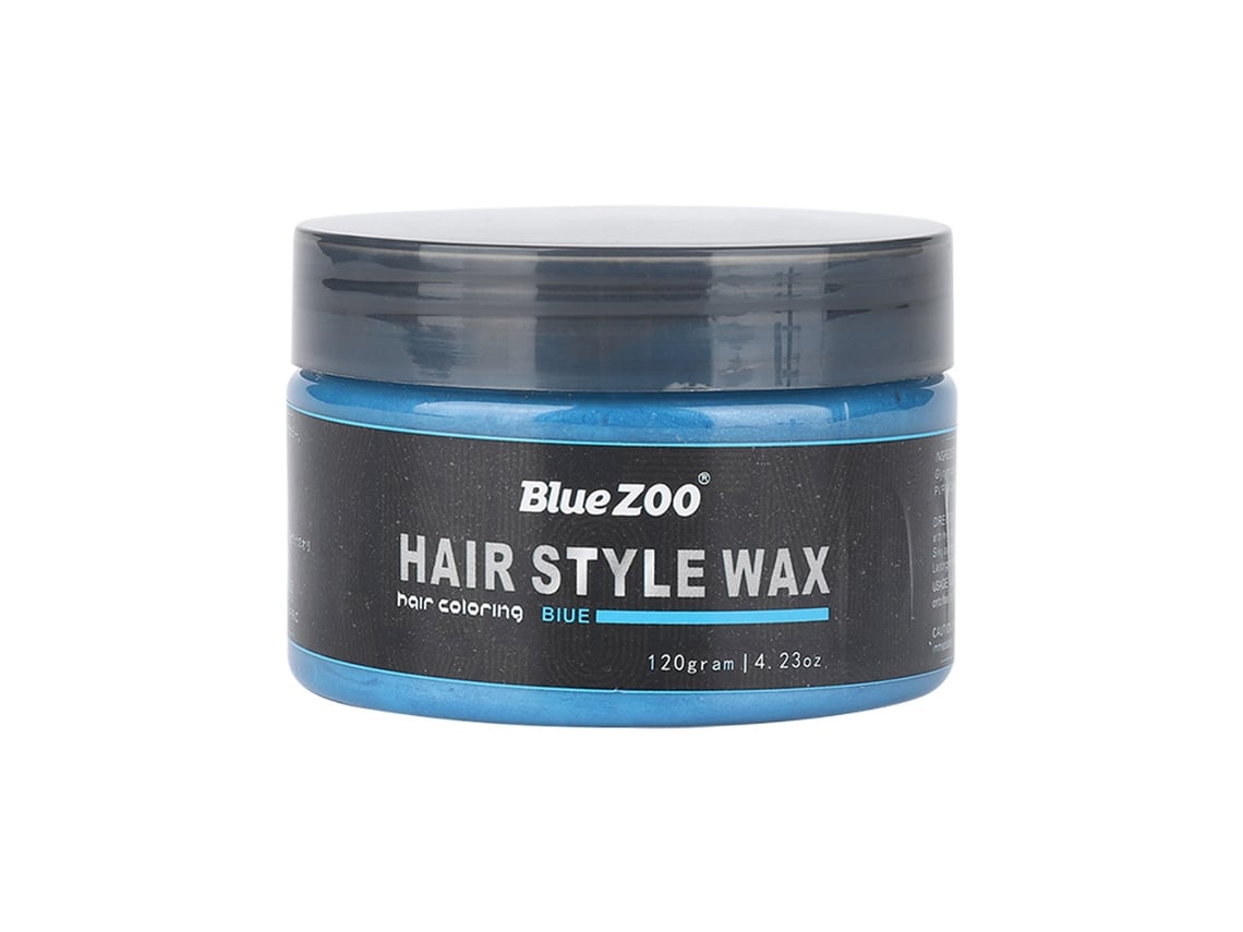 Cera De Pelo Color Azul Temporal Clay Dye Para Estilo Y Cuidado Capilar Hidratante Saludable