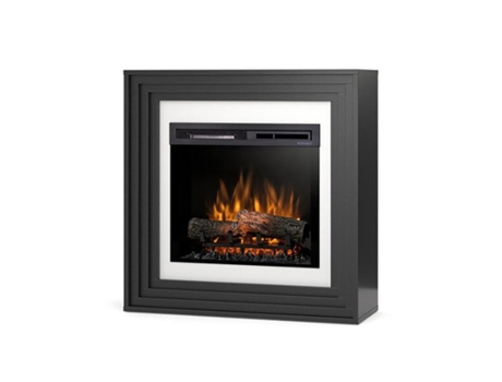 Chimenea LED eléctrica independiente KARTA 23' Blanco mate / Negro 90 x 89.6 x 30.5 OUTINFIRE