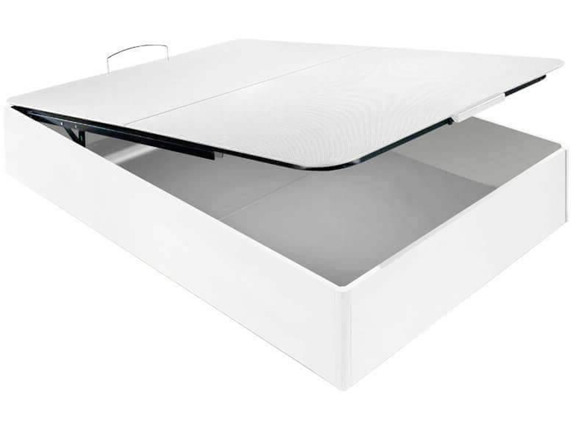 Canapé AZNAR Abatible Tapa Partida Antipolvo Altura 33 Cm - Blanco - 150X200Cm