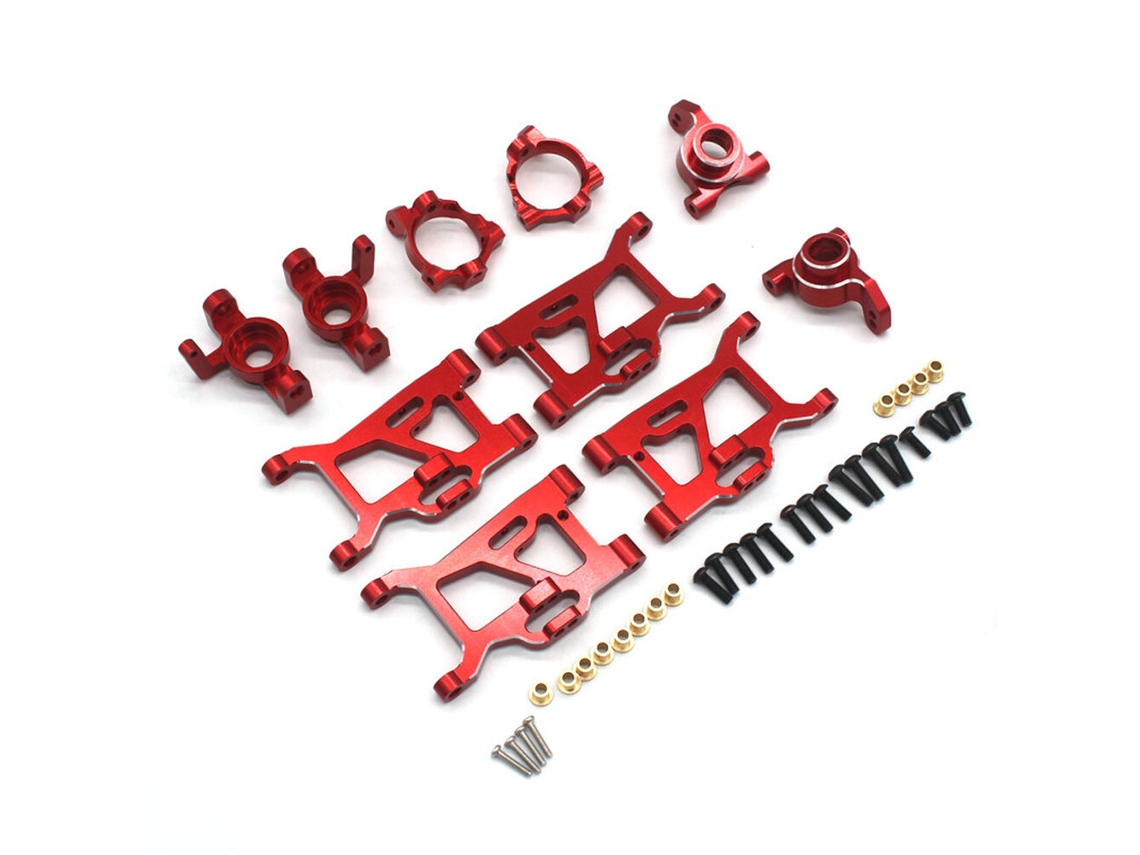 Azul Cielopiezas Metálicas Mejoradas Copa Dirección Brazo Oscilante Suspensión 1/14 1/16 Zd Racing Mt16 Rlaarlo Jiusi Mt14r Pt14r Accesorios Rc