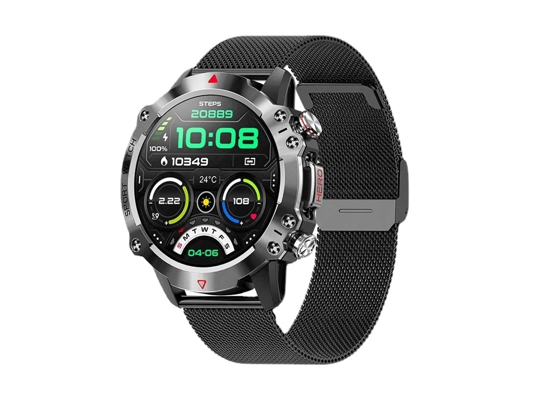 Reloj Inteligente Bluetooth Llamada Deportes Al Aire Libre Relojes 1.39 Pulgadas Pantalla 450mah Resistente Al Agua Smartwatch Para Andro Yuysan