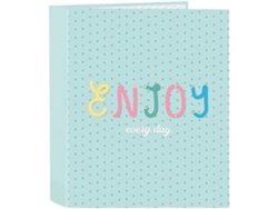 Carpeta SAFTA Carton Folio 4 Anillas Lomo Ancho Blackfit8 Enjoy 60X270X300 Mm