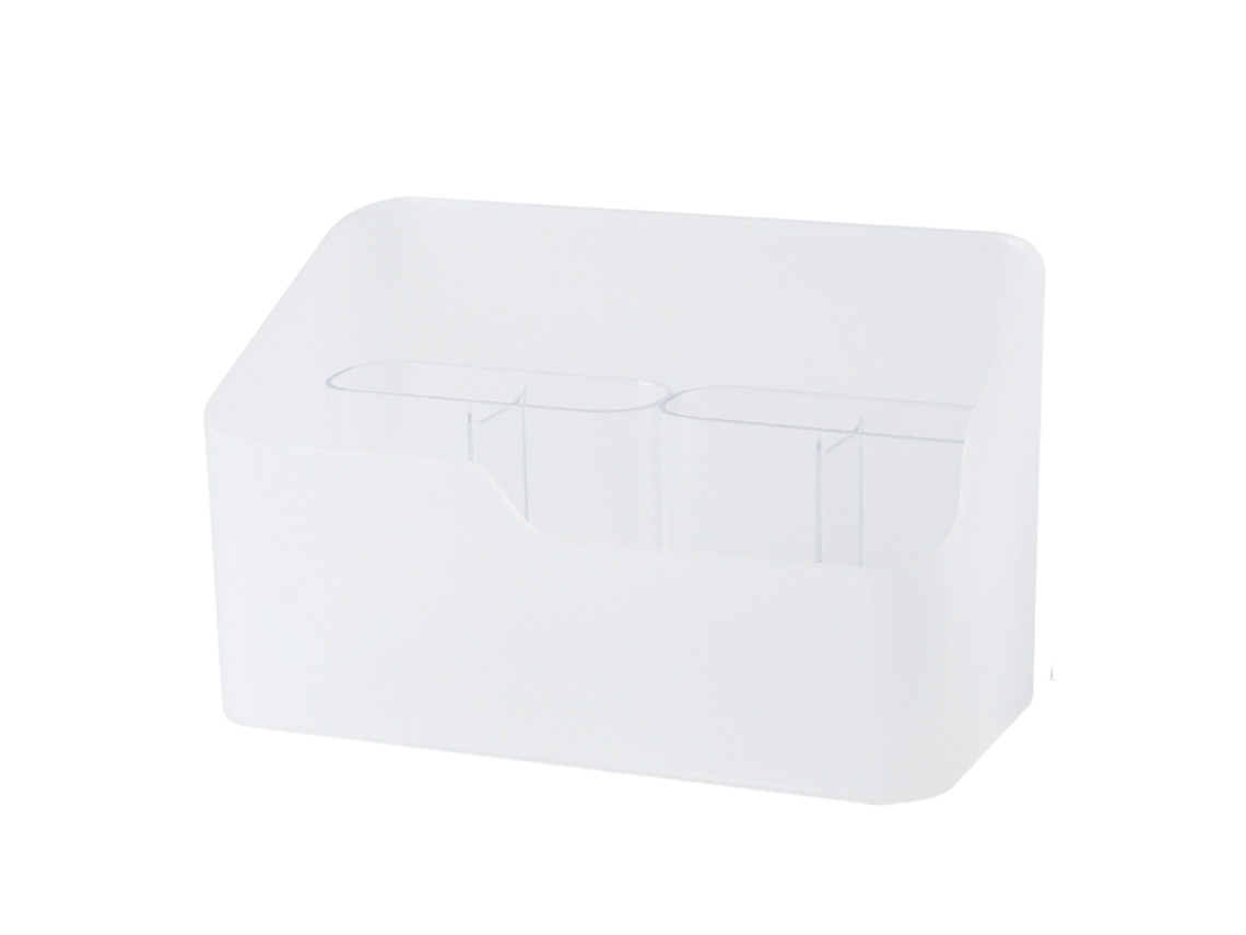 VYLARA Bandeja De Acrílico Transparente Para Maquiagem, Bandeja Compacta Com 5 Compartimentos Para Organização E Economia De Espaço, Ideal Para Armários De M