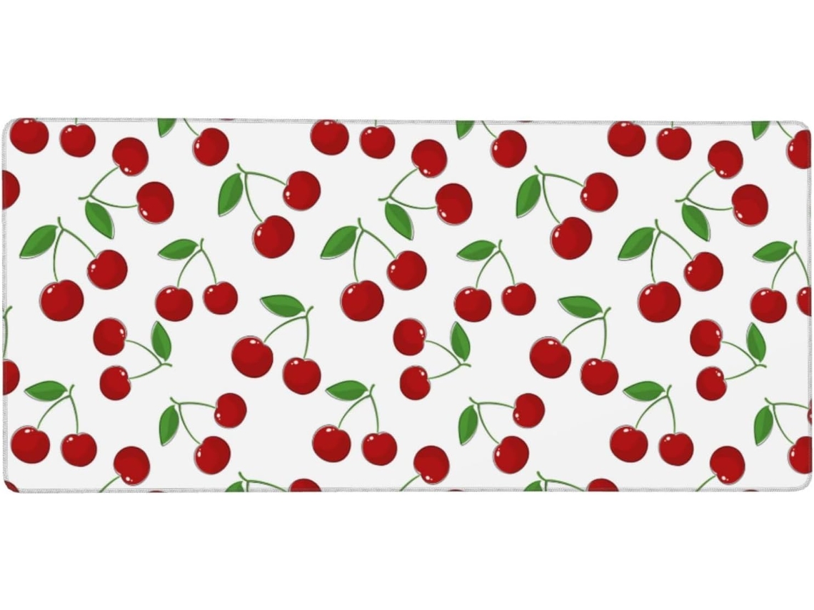 Besportble Alfombrilla De Ratón Grande Con Estampado De Cerezas Dulces Para Ordenador Y Goma Antideslizante...