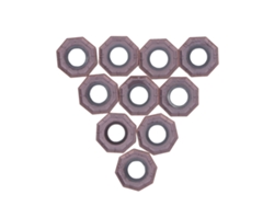 2026velora-10 Piezas Inserts Cnc De Carburo Recubierto De Bronce Herramientas De Torneado Y Fresado Industrial Para Tornos