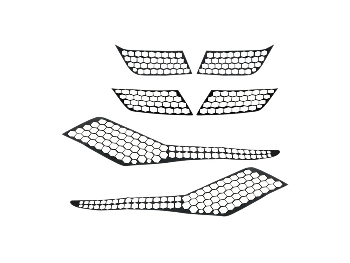Para 3008 3008gt 2017 2018 2019 Cubierta De Luz Trasera De Coche Pegatinas De Panal Protector Decoración De Luz Trasera Calcomanía