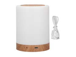 Luz Nocturna Rgb Con Diseño De Vetas Madera, Recargable Por Usb, 3 Niveles Ajustables, Portátil, Tác