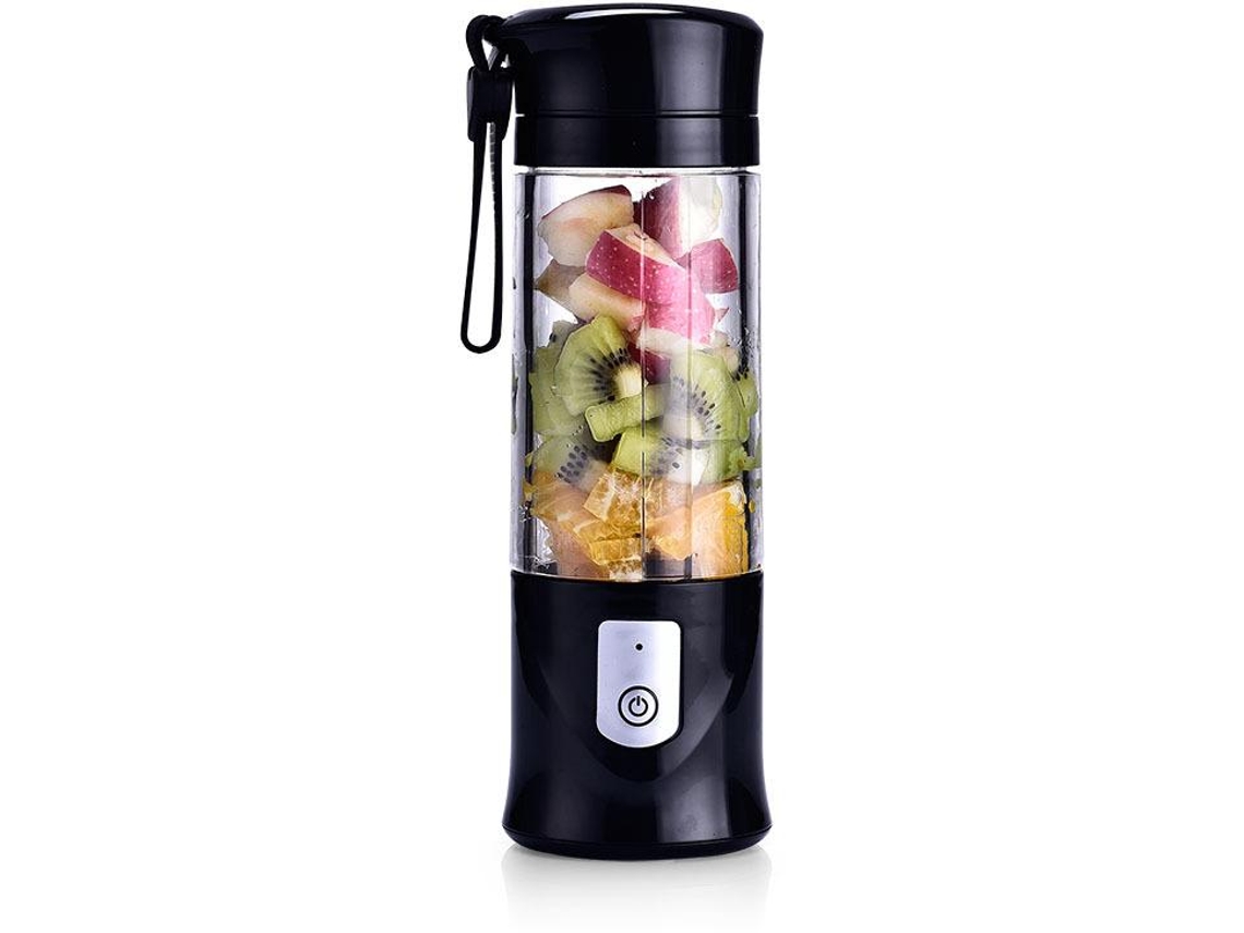 Licuadoras Portátiles De Tamaño Personal Para Batidos Y Batidos, Exprimidor De Frutas De Viaje Usb Con 6 Cuchillas CHRUI Negro