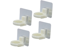 Juego de 4 soportes para botellas de gel de ducha, organizador de champú para baño, perchas Gokoco