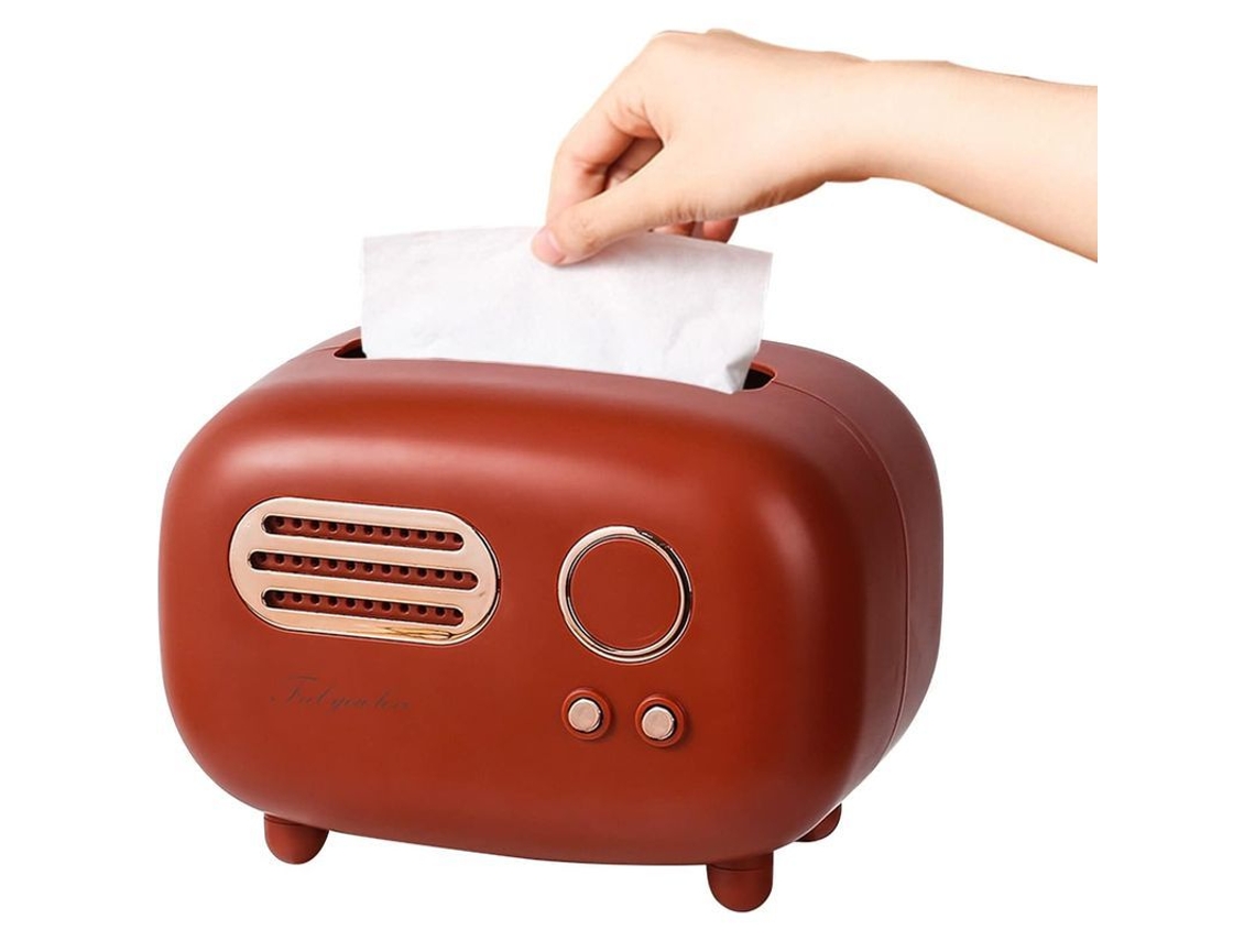 2026altiro-soporte Multifuncional Para Papel Higiénico Con Diseño De Radio Retro Para Sala De Estar (rojo)