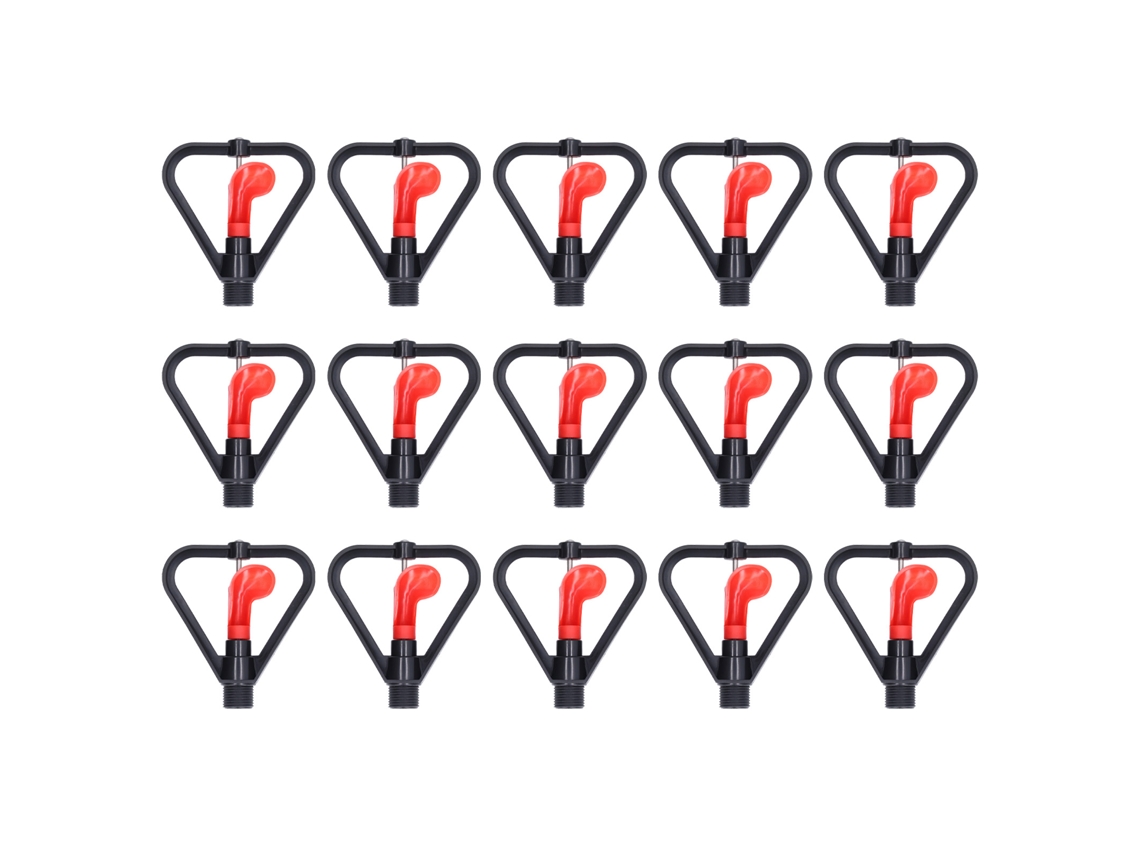 15 Boquillas Atomizadoras G1/2 Con Polea Giratoria Automática Para Riego De Jardines Y Césped.