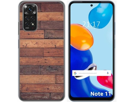 Carcasa Xiaomi Redmi Note 11 TUMUNDOSMARTPHONE Dibujos Madera 03 Multicolor