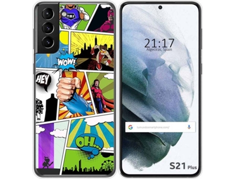 Carcasa Samsung Galaxy S21+ Plus 5G TUMUNDOSMARTPHONE Comic Multicolor