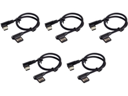 5x Usb-c 3.1 Tipo-c Ángulo De Izquierda A Derecha Usb 2.0 Datos 90 Grados Tablet Y Teléfono 15cm