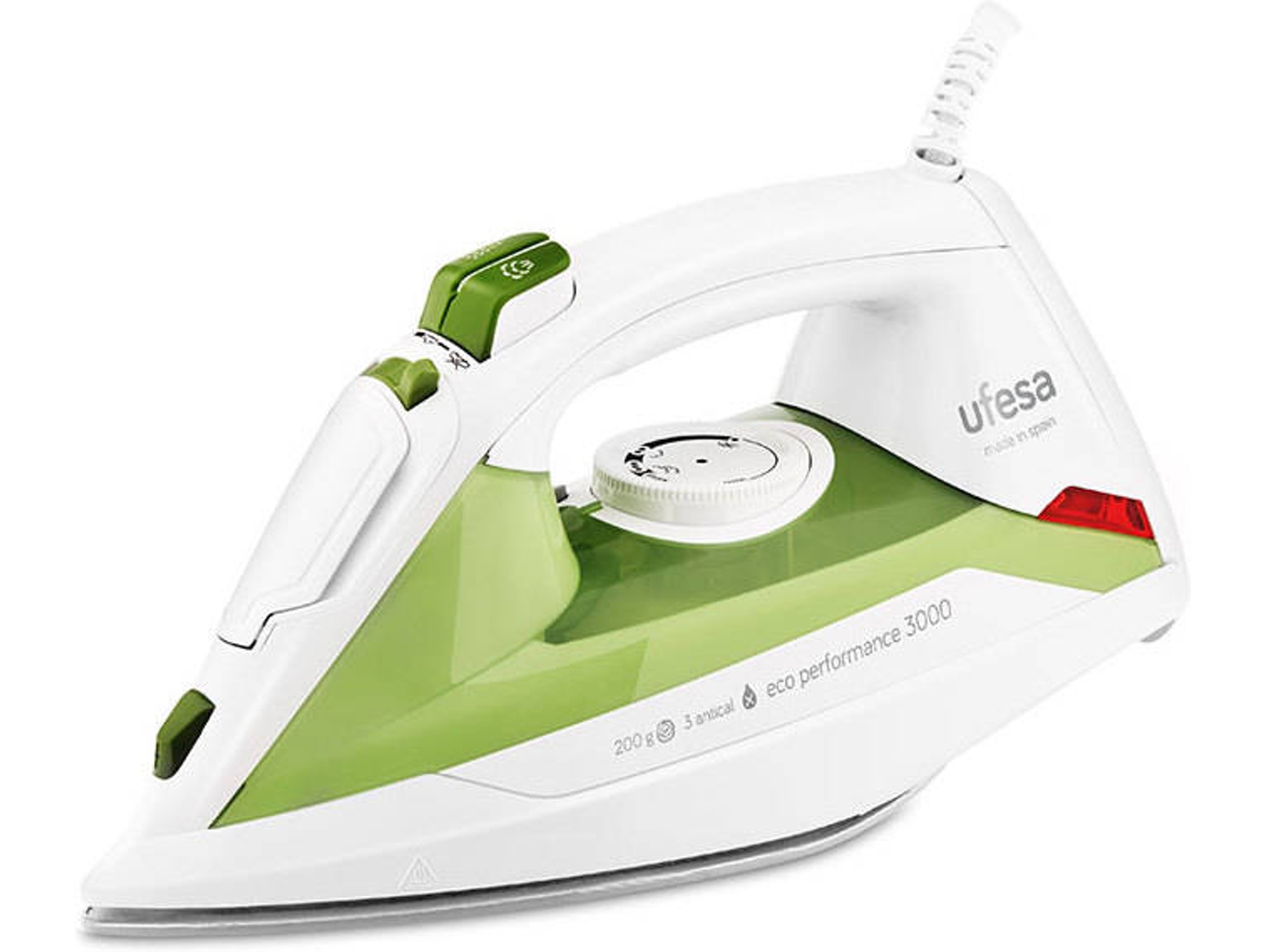 Plancha de Vapor UFESA PV3500 Eco Performance (Chorro de vapor: 200 g/min - Base: Anodized 360º)