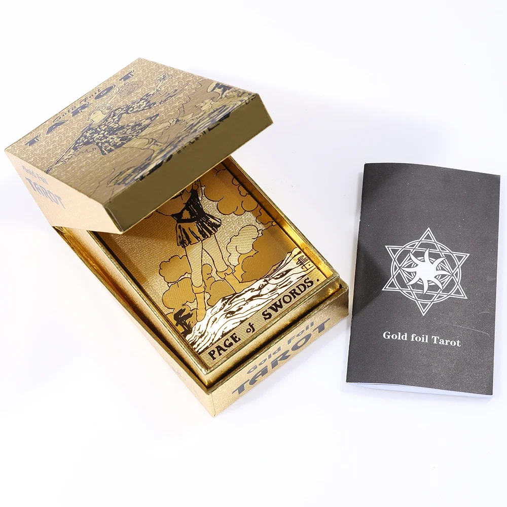 Cartas De Tarot De 7x12 Cm, En Inglés, Impermeables, Juego De Mesa Interactivo Para Niñas.