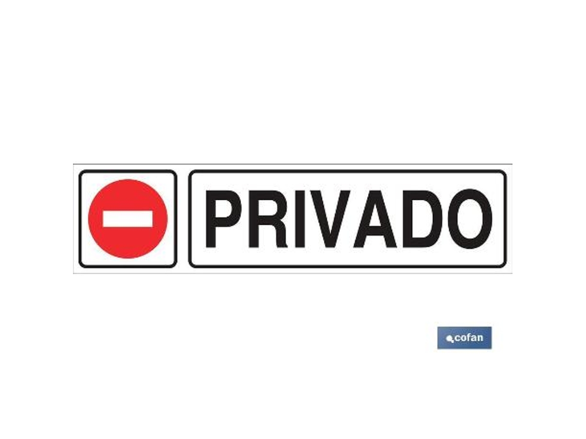 Señal glasspack adhesiva 175x45 privado