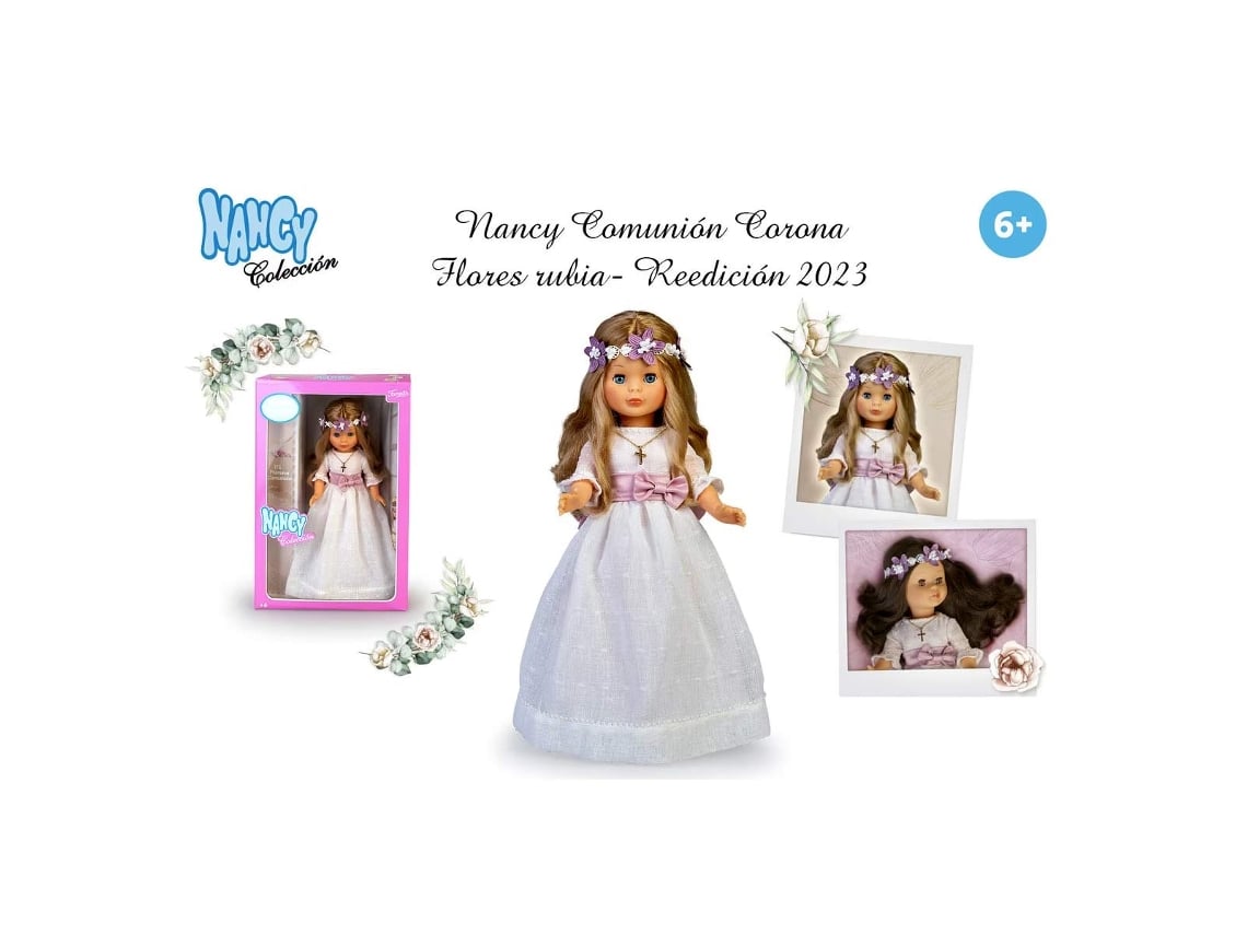 Nancy Comunión Corona Flores Rubia
