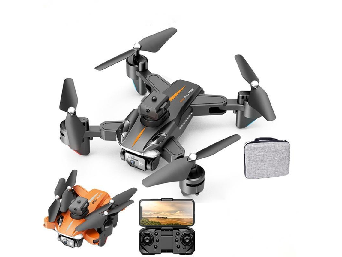 Dron plegable P11S con cámara única de 8K Evitación de obstáculos de 360 (3 baterías - Duración de la batería: 20 min - Negro)
