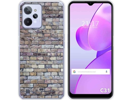 Carcasa para Realme C31 TUMUNDOSMARTPHONE Dibujos Ladrillo 02 Multicolor