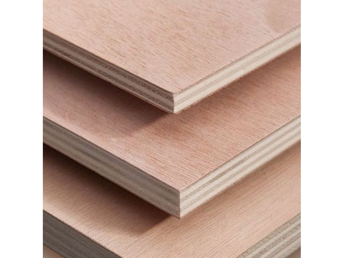Paquete de 6 tableros contrachapados de okoumé para exterior, 30 x 1220 x 2400 mm Maderterraneo