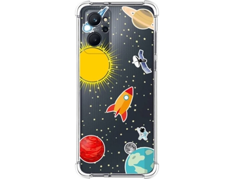 Carcasa Realme 9i TUMUNDOSMARTPHONE Dibujos Antigolpes Espacio Multicolor