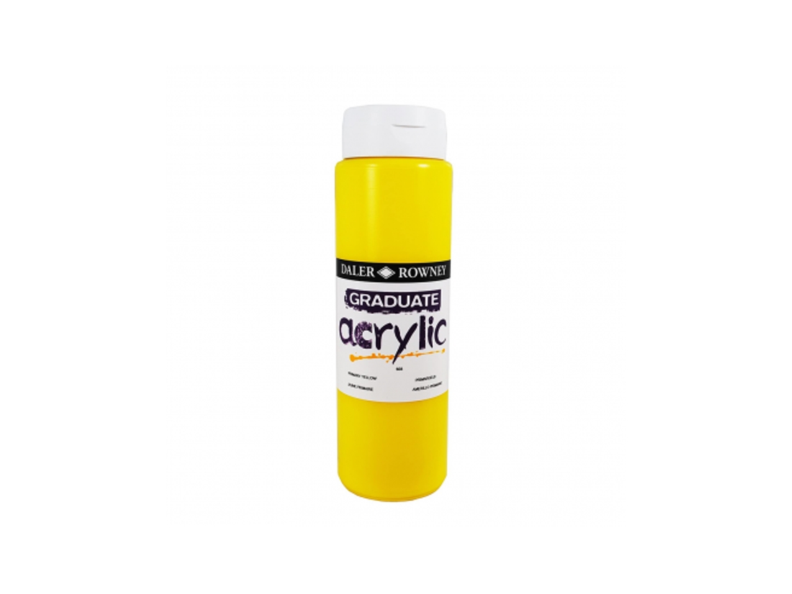 Pintura Acrilica Graduate Daler Rowny 500 Ml (603 Primary Yellow / Amarillo Primario)