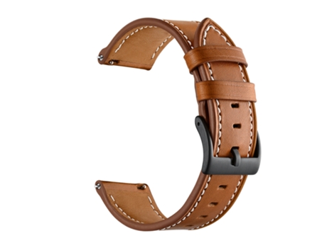 Correa de reloj inteligente para Samsung Galaxy Watch 46 mm Correa de cuero (marrón)