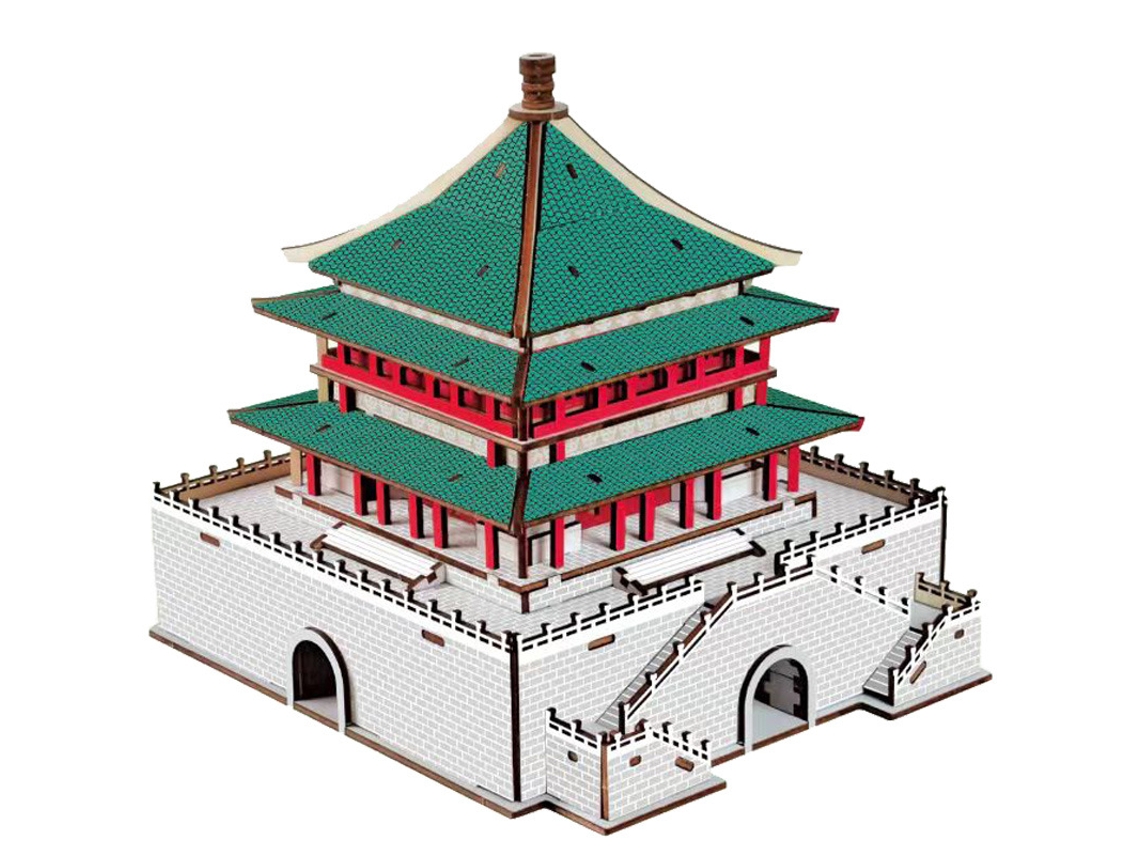 Modelo de simulación de ensamblaje de edificios chinos