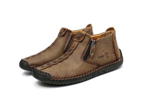 Zapatillas SLOWMOOSE Vintage pu cuero pisos botines (Talla: 11)