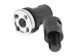 Adaptador convertidor HEALEVED de acero negro, 2 piezas, para amoladora angular.