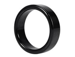 Anillo Para Pene De Hombre Retardador 50mm Negro Juguete Erótico Adulto