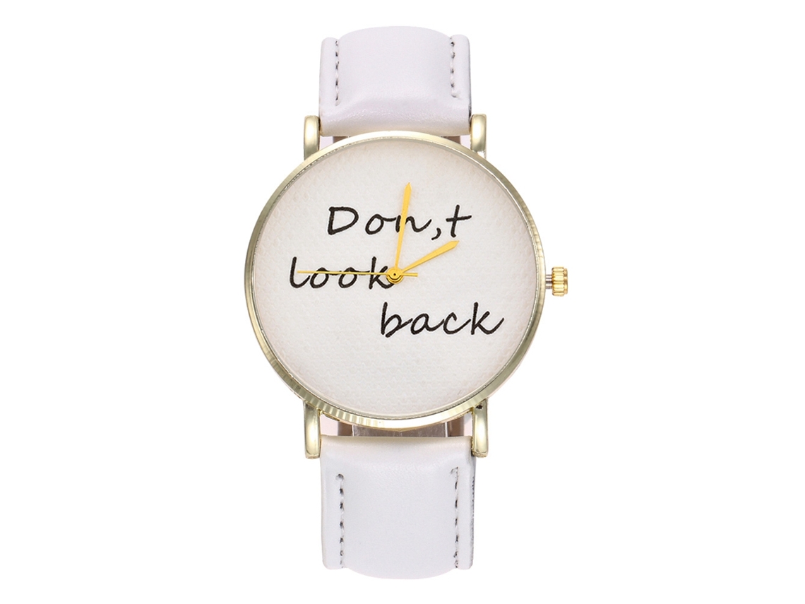 Reloj De Cuarzo Unisex Con Correa De Cuero Pu Casual Zhoulianfa (blanco)