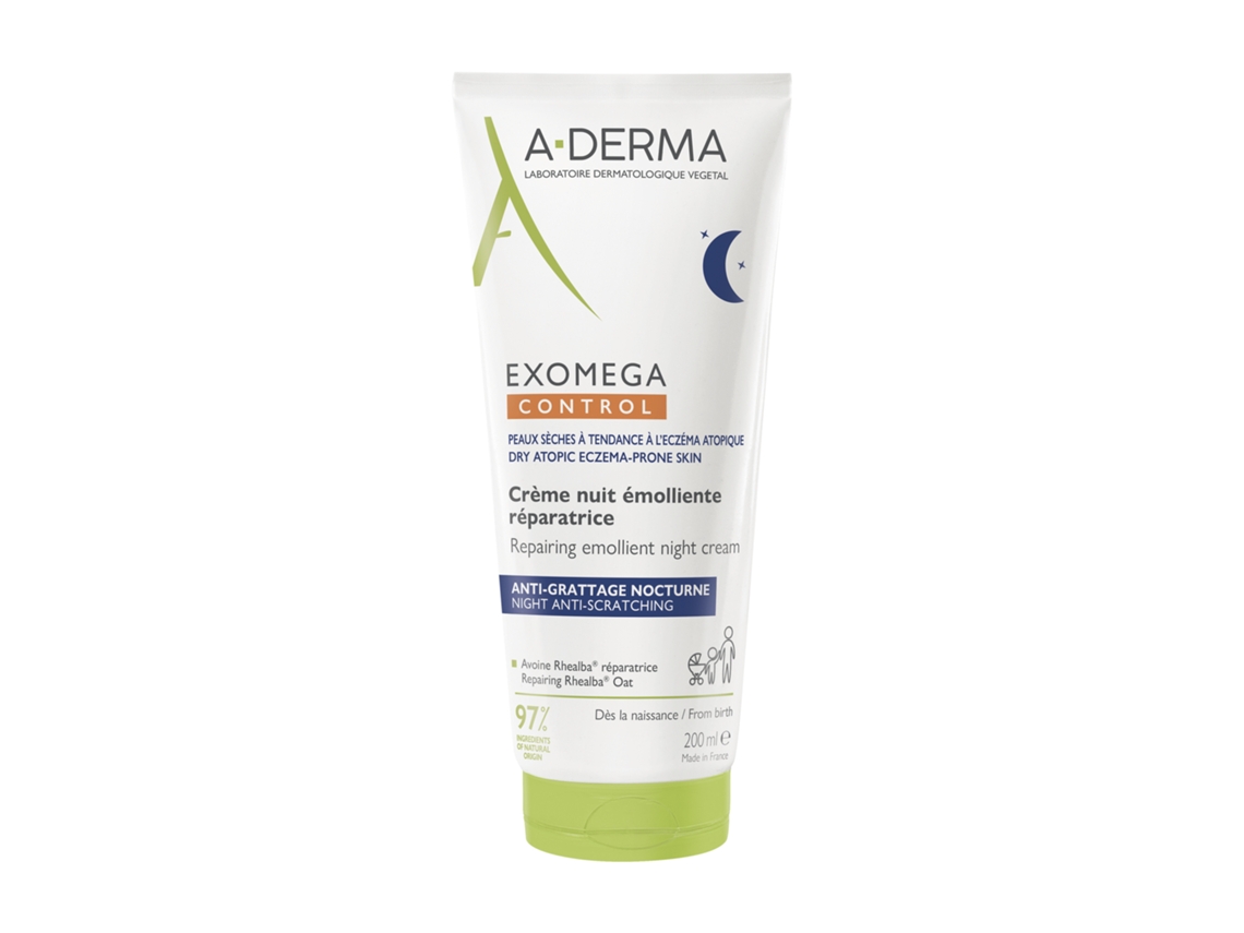 Crema reparadora nocturna Exomega Control A Derma