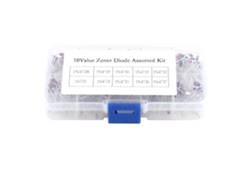 Kit De Diodos Zener 200pcs 10 Valores 1n4728-1n4737 Regulador De Voltaje Con Caja De Almacenamiento