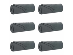 Mantitas De Sofá 6 Uds Gris Oscuro 350 X 270 Cm Lana