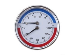 Manômetro Térmico, 0-10 Bar 0-120 °c, Medidor De Temperatura E Pressão