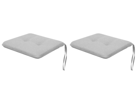 Cojín para Silla de Salón, Cocina, Comedor o Jardín para Interior y Exterior - 2 piezas 50x43cm -Doble cara - Gris SALES CORE