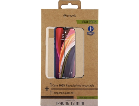 Funda y Película iPhone 13 Mini MUVIT Transparente