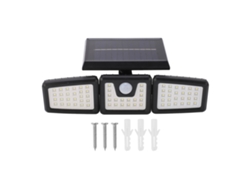 Yncm2026-luz Solar Con Sensor De Movimiento Exterior Ip65 Impermeable 3 Cabezas Ajustables Ángulo Amplio 120°