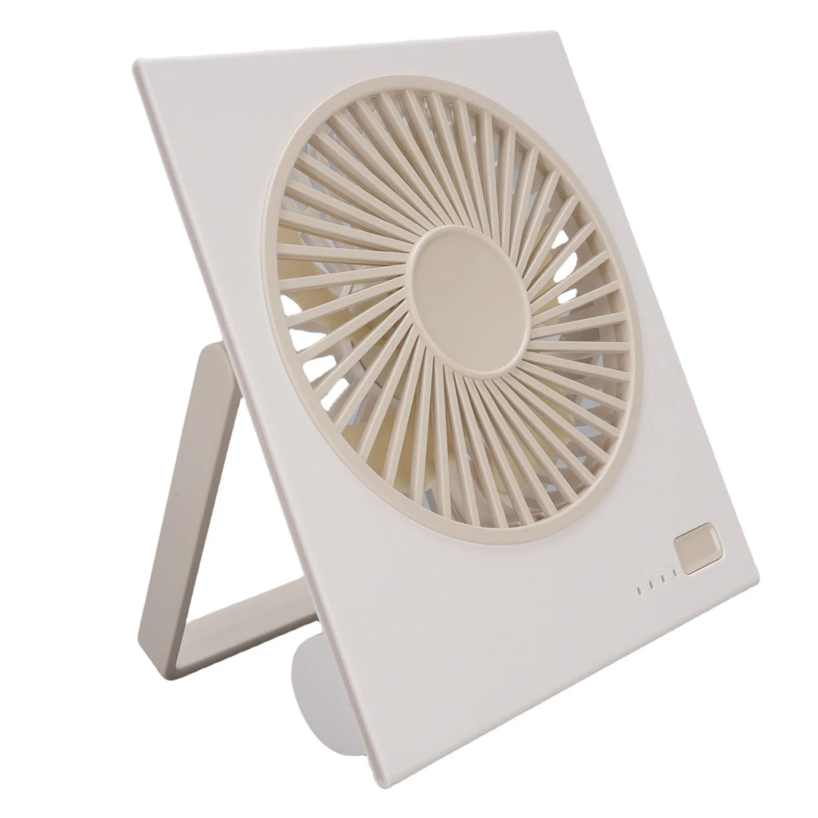 Ventilador De Sobremesa (blanco), 4 Velocidades Ajustables, Inclinación De 180 Grados Y Plegable.