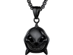 2026-13643-collarin De Animal Con Colgante De Tiburón Pez Delfín De Acero Inoxidable Para Hombres Niños Jtx 07 Hip Hop Shark Black