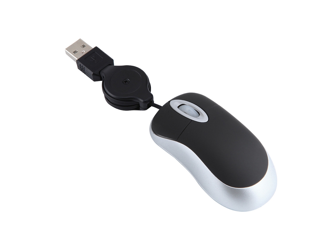 Ratón (cable Usb Óptico Retráctil Mini)